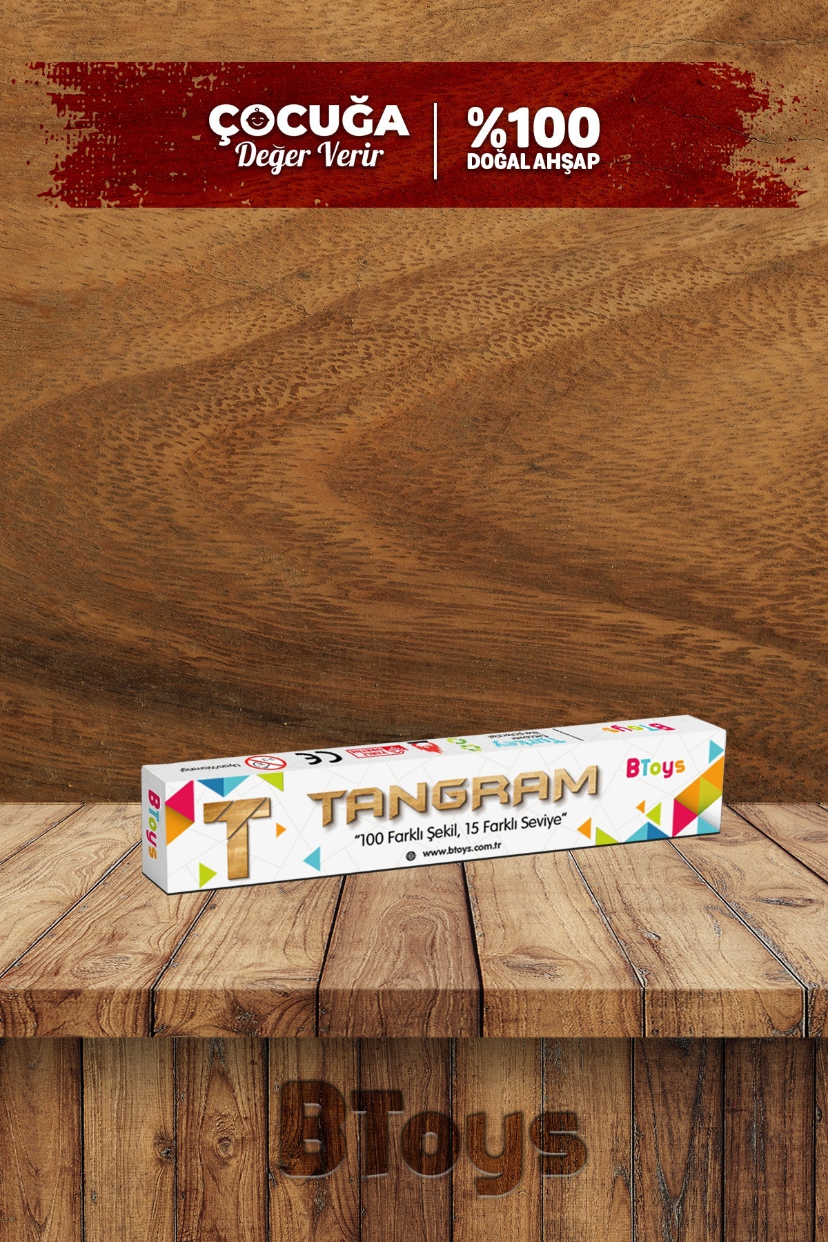 4 LÜ T TANGRAM kutu oyunu